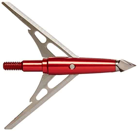 Rage Xtreme Chisel Tip 2 Blade Broadhead, 100 Grain with Shock Collar Technology - 3 Pack